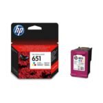HP 651 trois couleurs – Cartouche d&rsquo;encre HP d&rsquo;origine (C2P11AE)