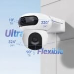 EZVIZ H90 Dual 2K+ – Caméra de Surveillance Wi-Fi Extérieure Double Objectif 2K+, 360°, Suivi IA, Vision Nocturne Couleur - Image 2