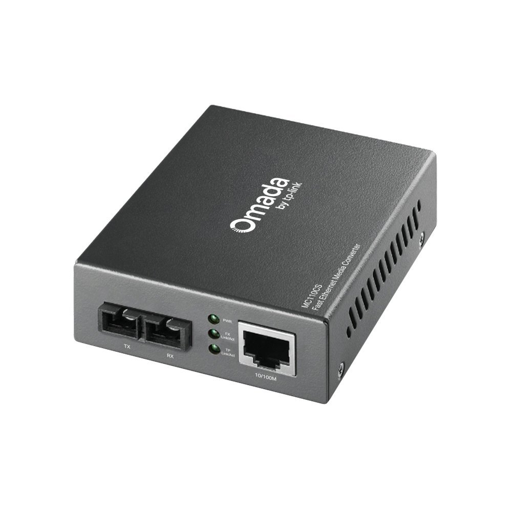 MC110CS.jpg TP-Link Omada MC110CS – Convertisseur Média 10/100 Mbps Fibre Monomode - Image 1
