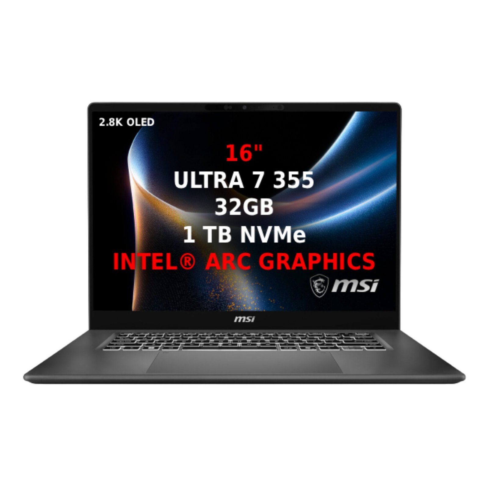 Untitled-design.jpg MSI Prestige 16 AI+ C3MG-014MA – Ultra 7 355, Intel Arc Graphics, 32GB, 1TB, 2.8K OLED 120Hz - Image 1